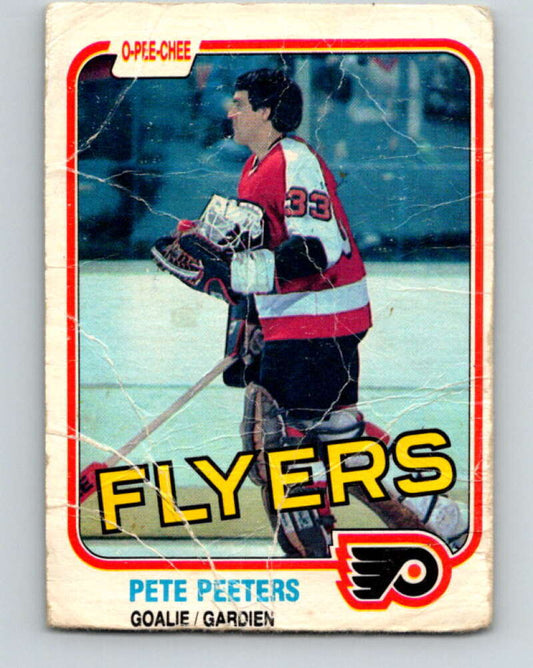 1981-82 O-Pee-Chee #245 Pete Peeters  Philadelphia Flyers  V31243