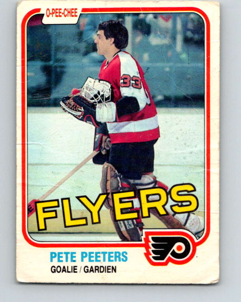 1981-82 O-Pee-Chee #245 Pete Peeters  Philadelphia Flyers  V31244