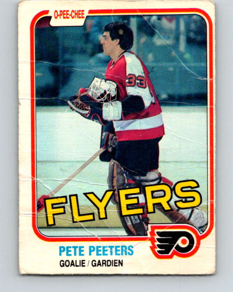 1981-82 O-Pee-Chee #245 Pete Peeters  Philadelphia Flyers  V31245