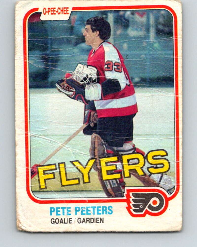 1981-82 O-Pee-Chee #245 Pete Peeters  Philadelphia Flyers  V31246