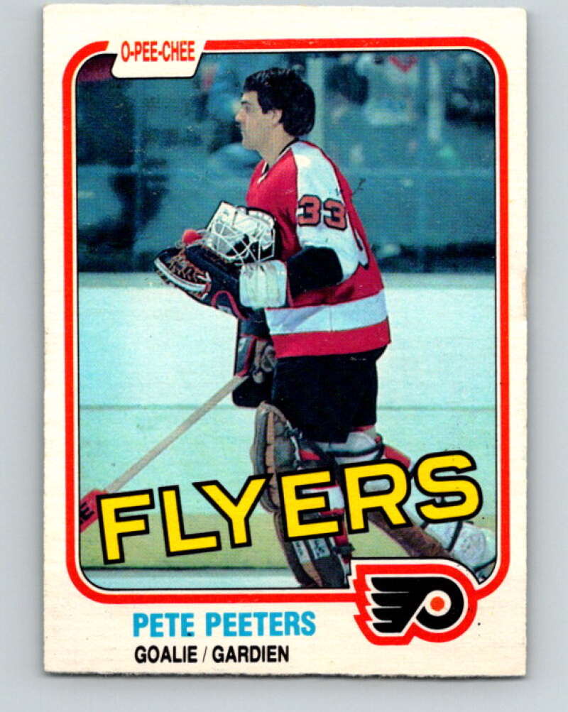1981-82 O-Pee-Chee #245 Pete Peeters  Philadelphia Flyers  V31248