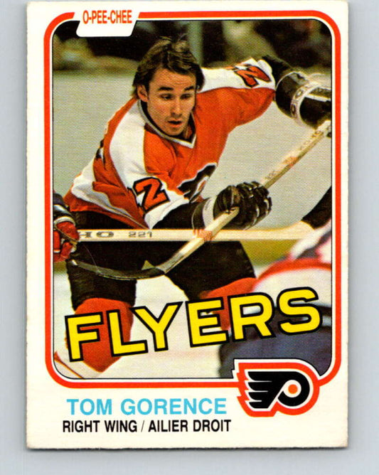 1981-82 O-Pee-Chee #250 Tom Gorence  Philadelphia Flyers  V31278