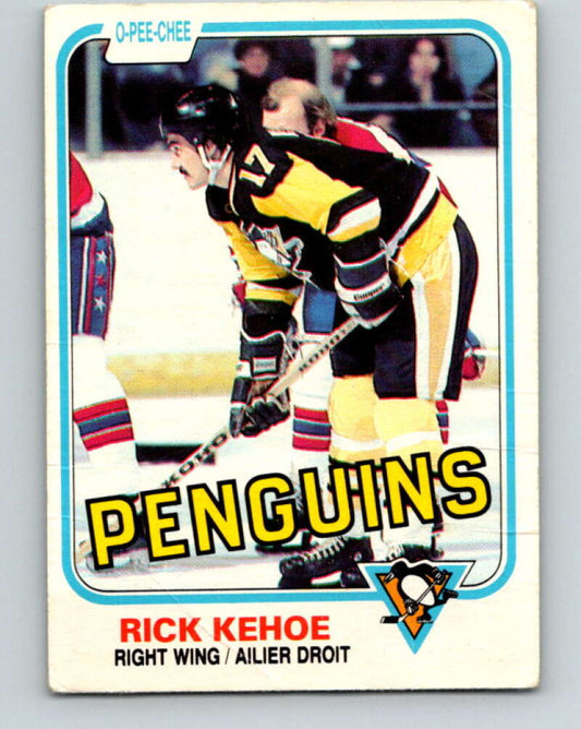 1981-82 O-Pee-Chee #254 Rick Kehoe  Pittsburgh Penguins  V31292