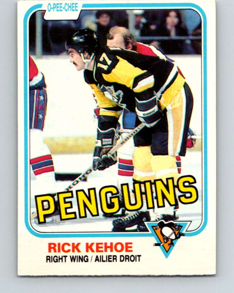 1981-82 O-Pee-Chee #254 Rick Kehoe  Pittsburgh Penguins  V31293