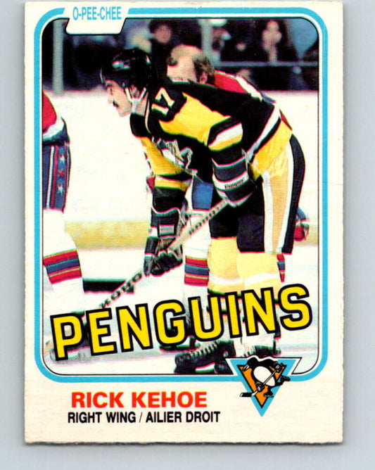 1981-82 O-Pee-Chee #254 Rick Kehoe  Pittsburgh Penguins  V31294