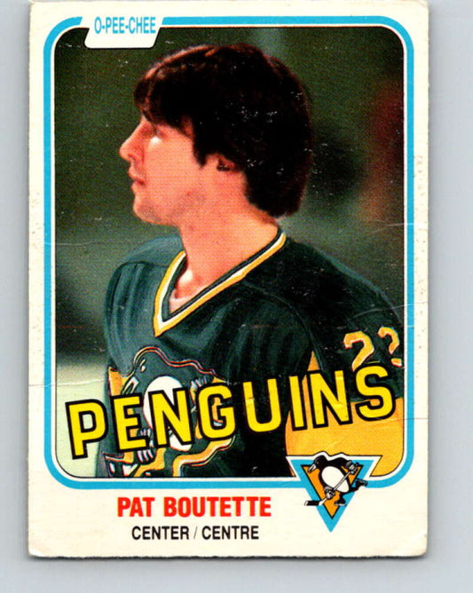1981-82 O-Pee-Chee #255 Pat Boutette  Pittsburgh Penguins  V31296