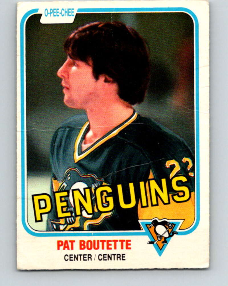 1981-82 O-Pee-Chee #255 Pat Boutette  Pittsburgh Penguins  V31297