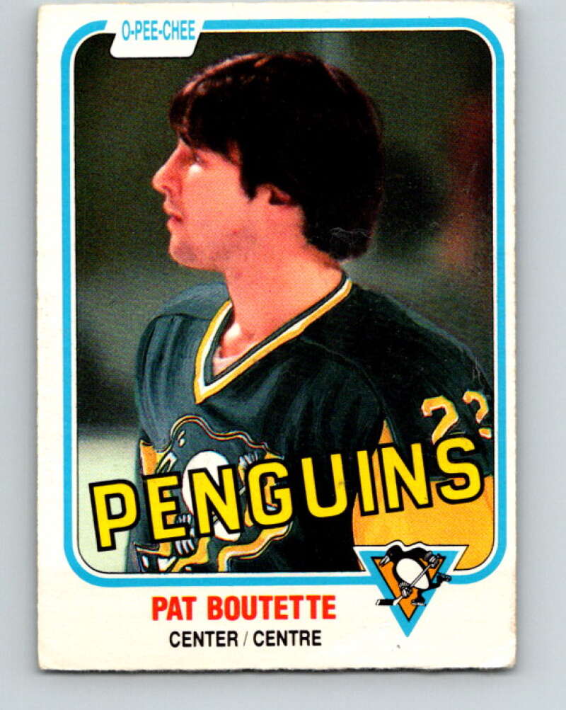 1981-82 O-Pee-Chee #255 Pat Boutette  Pittsburgh Penguins  V31299