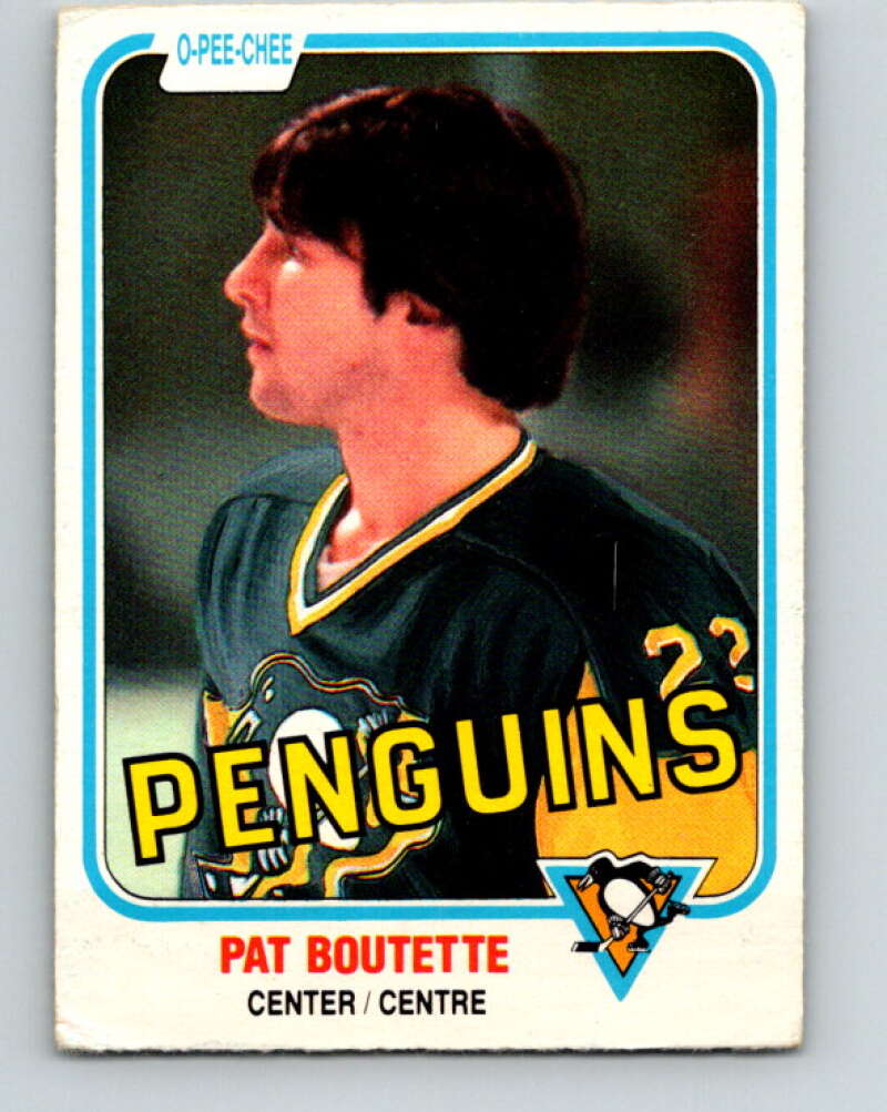 1981-82 O-Pee-Chee #255 Pat Boutette  Pittsburgh Penguins  V31301