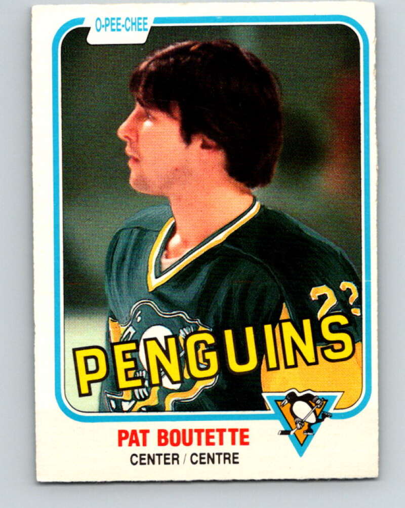 1981-82 O-Pee-Chee #255 Pat Boutette  Pittsburgh Penguins  V31302
