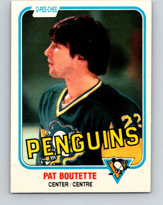 1981-82 O-Pee-Chee #255 Pat Boutette  Pittsburgh Penguins  V31304