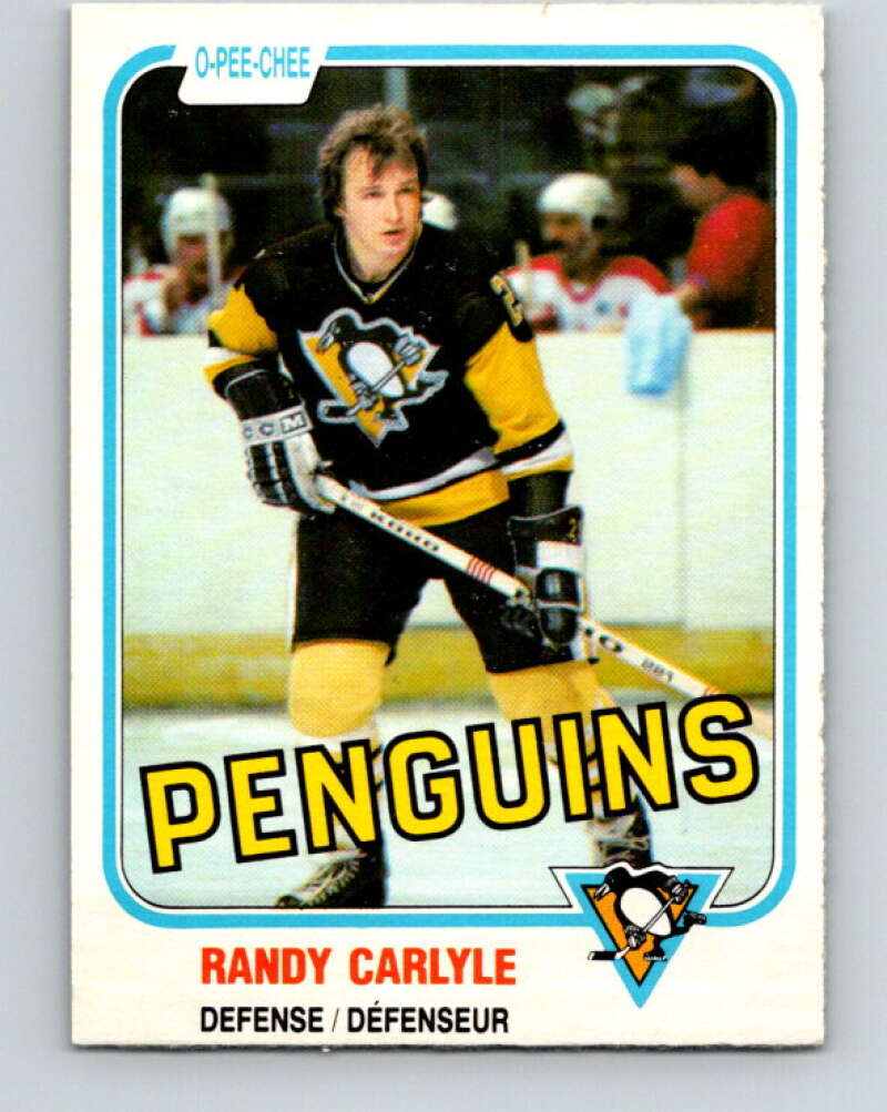 1981-82 O-Pee-Chee #256 Randy Carlyle  Pittsburgh Penguins  V31306