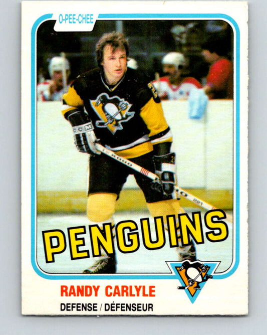 1981-82 O-Pee-Chee #256 Randy Carlyle  Pittsburgh Penguins  V31306