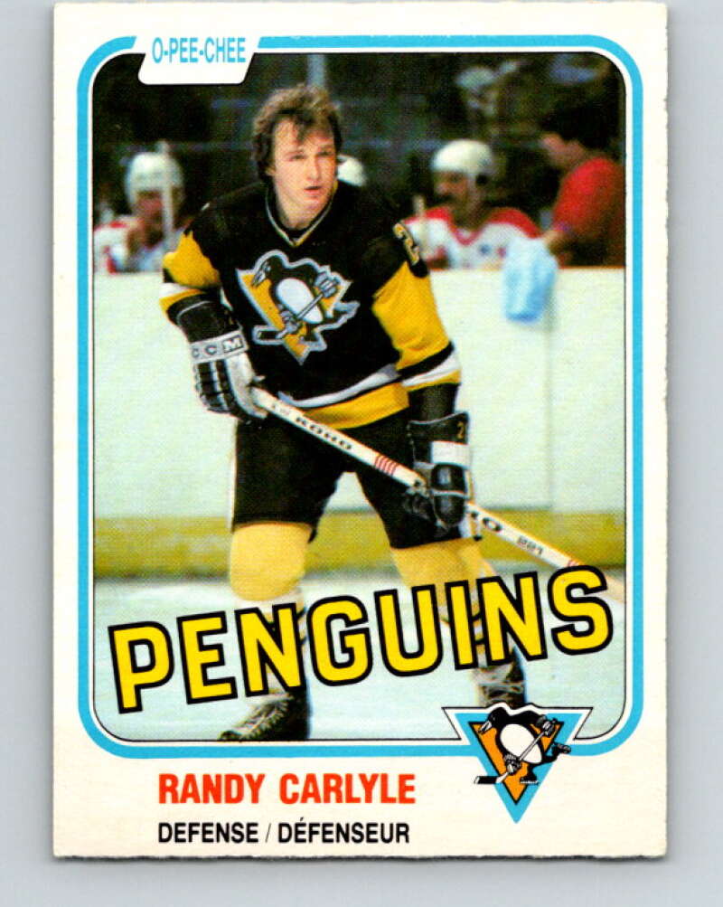 1981-82 O-Pee-Chee #256 Randy Carlyle  Pittsburgh Penguins  V31308