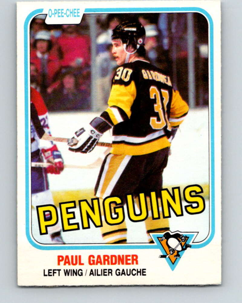 1981-82 O-Pee-Chee #257 Paul Gardner  Pittsburgh Penguins  V31311