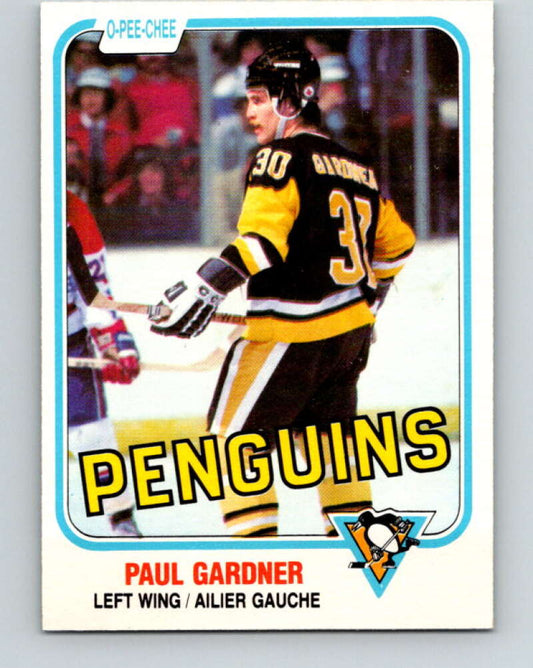 1981-82 O-Pee-Chee #257 Paul Gardner  Pittsburgh Penguins  V31313