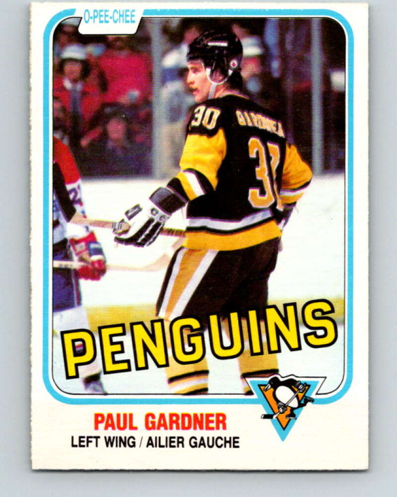 1981-82 O-Pee-Chee #257 Paul Gardner  Pittsburgh Penguins  V31314