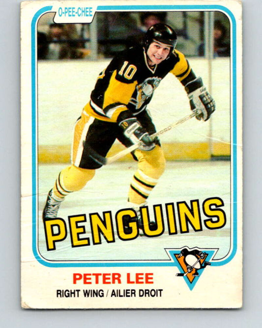 1981-82 O-Pee-Chee #258 Peter Lee  Pittsburgh Penguins  V31317