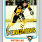 1981-82 O-Pee-Chee #258 Peter Lee  Pittsburgh Penguins  V31318