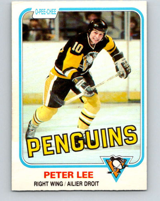 1981-82 O-Pee-Chee #258 Peter Lee  Pittsburgh Penguins  V31319