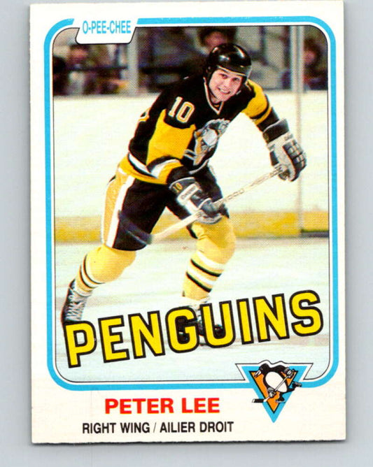 1981-82 O-Pee-Chee #258 Peter Lee  Pittsburgh Penguins  V31320