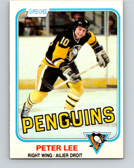 1981-82 O-Pee-Chee #258 Peter Lee  Pittsburgh Penguins  V31321