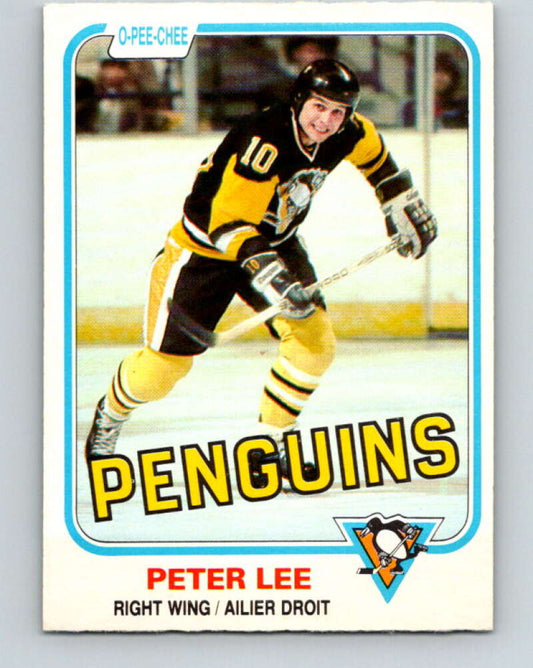 1981-82 O-Pee-Chee #258 Peter Lee  Pittsburgh Penguins  V31322