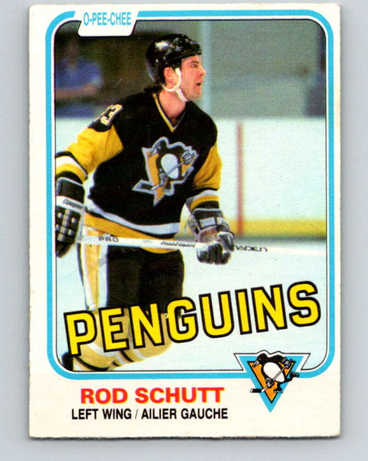 1981-82 O-Pee-Chee #259 Rod Schutt  Pittsburgh Penguins  V31325