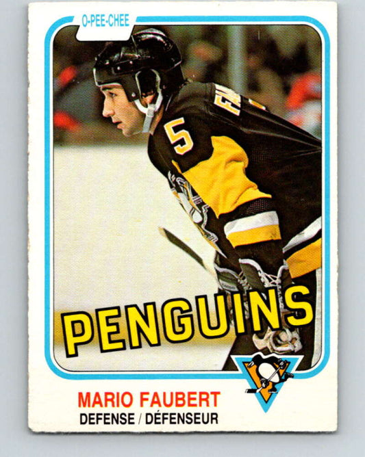 1981-82 O-Pee-Chee #261 Mario Faubert  Pittsburgh Penguins  V31336