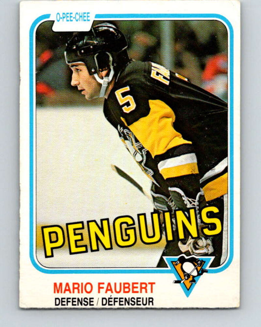 1981-82 O-Pee-Chee #261 Mario Faubert  Pittsburgh Penguins  V31337