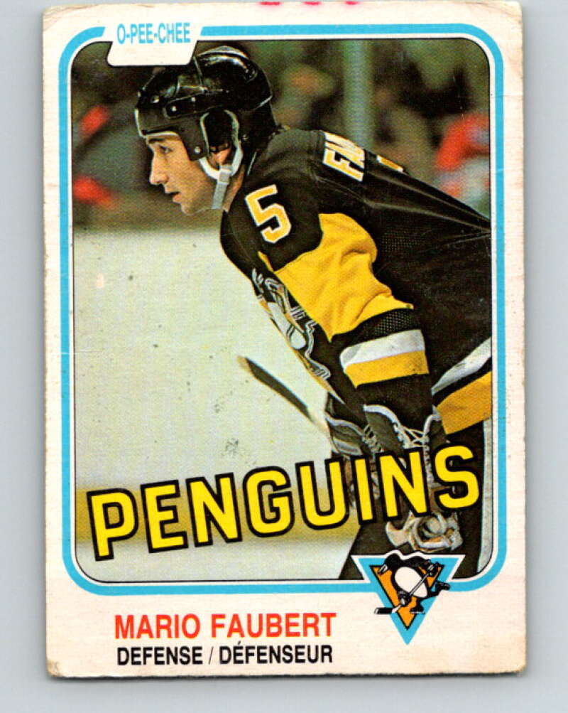 1981-82 O-Pee-Chee #261 Mario Faubert  Pittsburgh Penguins  V31338