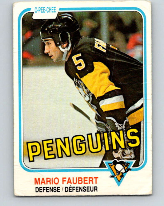 1981-82 O-Pee-Chee #261 Mario Faubert  Pittsburgh Penguins  V31340