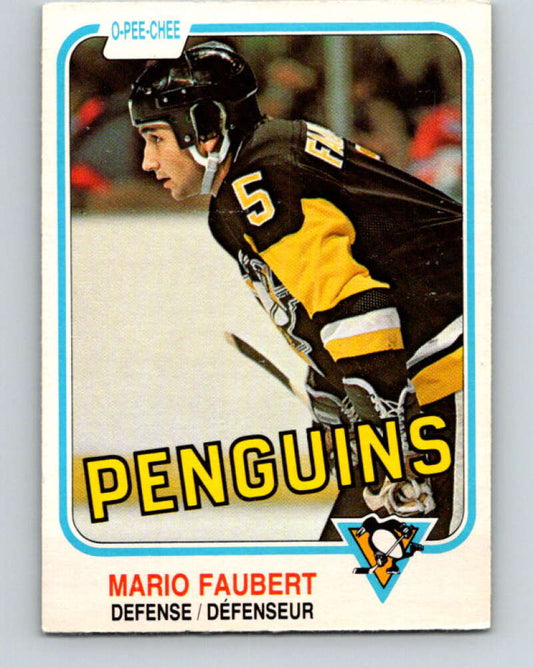 1981-82 O-Pee-Chee #261 Mario Faubert  Pittsburgh Penguins  V31343