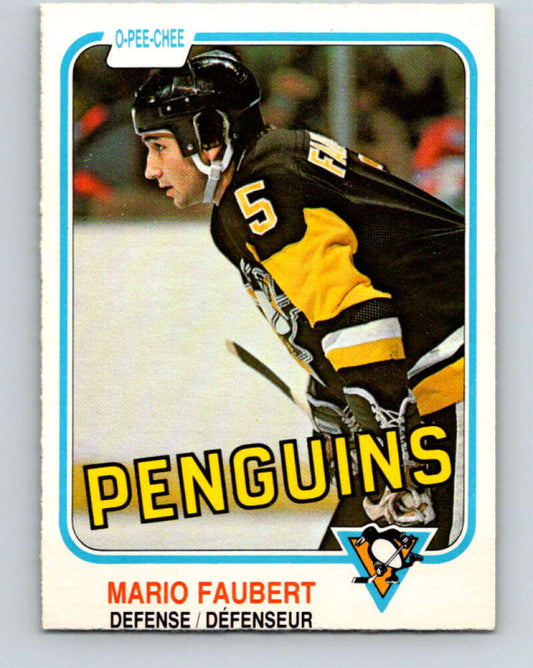 1981-82 O-Pee-Chee #261 Mario Faubert  Pittsburgh Penguins  V31345