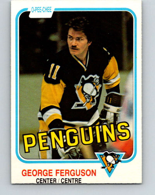 1981-82 O-Pee-Chee #262 George Ferguson  Pittsburgh Penguins  V31348