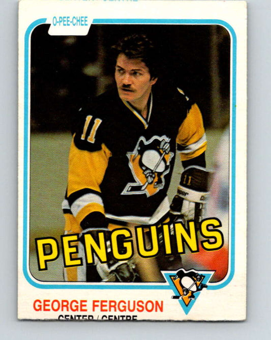 1981-82 O-Pee-Chee #262 George Ferguson  Pittsburgh Penguins  V31349