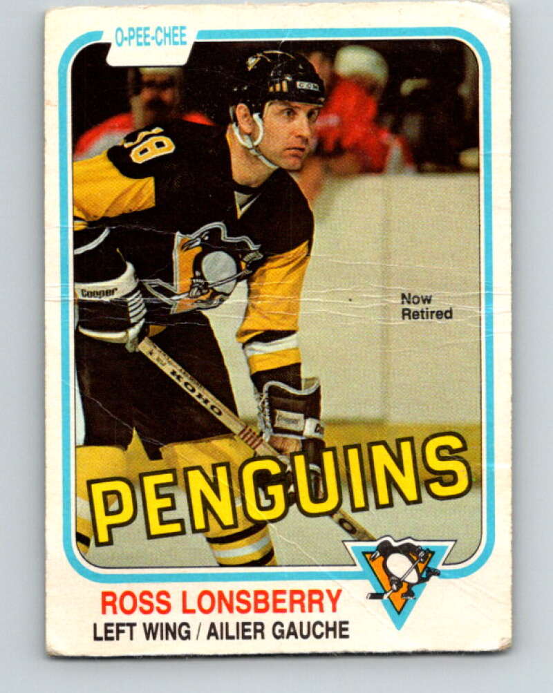 1981-82 O-Pee-Chee #263 Ross Lonsberry  Pittsburgh Penguins  V31358