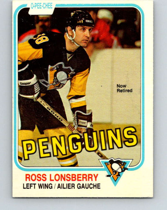 1981-82 O-Pee-Chee #263 Ross Lonsberry  Pittsburgh Penguins  V31359