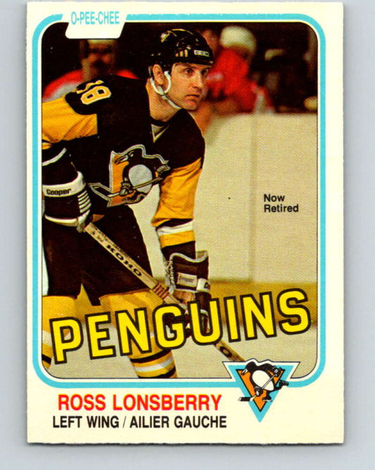 1981-82 O-Pee-Chee #263 Ross Lonsberry  Pittsburgh Penguins  V31360