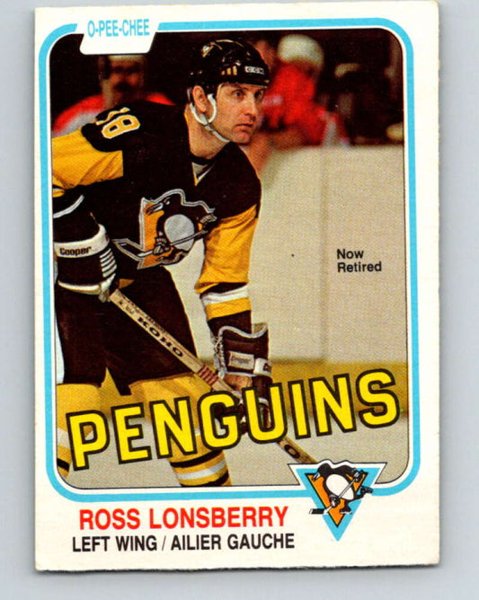 1981-82 O-Pee-Chee #263 Ross Lonsberry  Pittsburgh Penguins  V31362