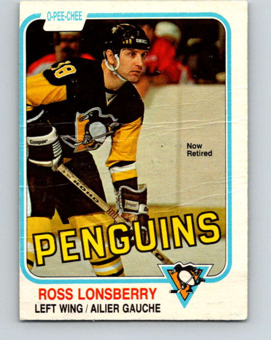 1981-82 O-Pee-Chee #263 Ross Lonsberry  Pittsburgh Penguins  V31364