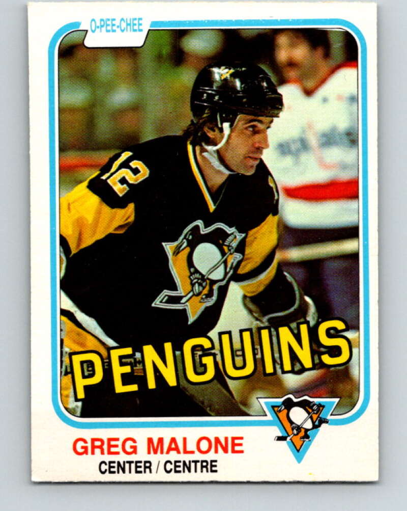 1981-82 O-Pee-Chee #264 Greg Malone  Pittsburgh Penguins  V31372