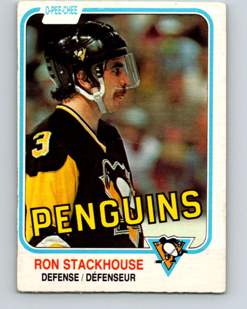 1981-82 O-Pee-Chee #266 Ron Stackhouse  Pittsburgh Penguins  V31378