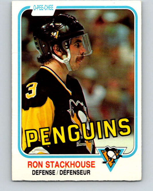 1981-82 O-Pee-Chee #266 Ron Stackhouse  Pittsburgh Penguins  V31379