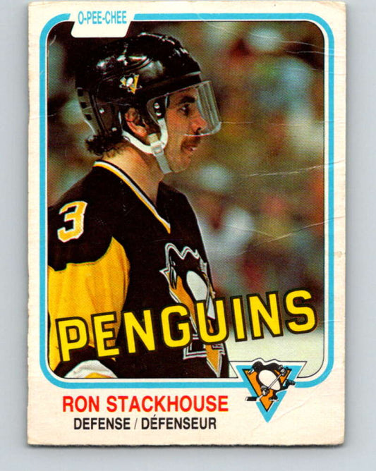 1981-82 O-Pee-Chee #266 Ron Stackhouse  Pittsburgh Penguins  V31380