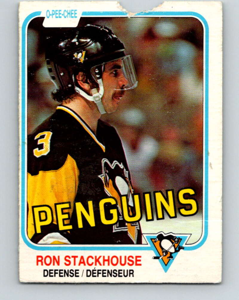 1981-82 O-Pee-Chee #266 Ron Stackhouse  Pittsburgh Penguins  V31381