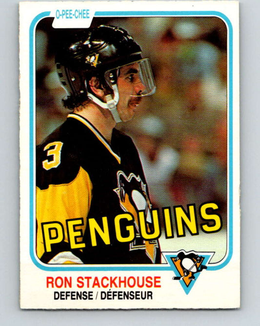 1981-82 O-Pee-Chee #266 Ron Stackhouse  Pittsburgh Penguins  V31383