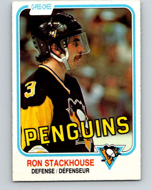 1981-82 O-Pee-Chee #266 Ron Stackhouse  Pittsburgh Penguins  V31384