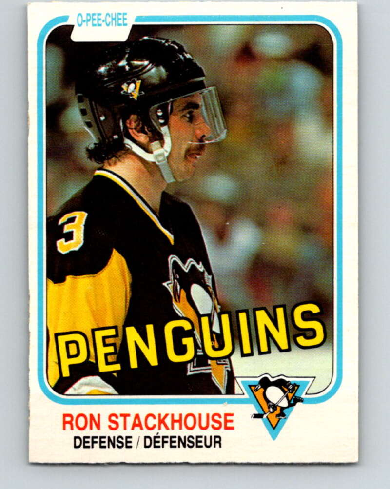 1981-82 O-Pee-Chee #266 Ron Stackhouse  Pittsburgh Penguins  V31385