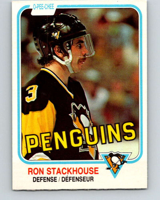 1981-82 O-Pee-Chee #266 Ron Stackhouse  Pittsburgh Penguins  V31387